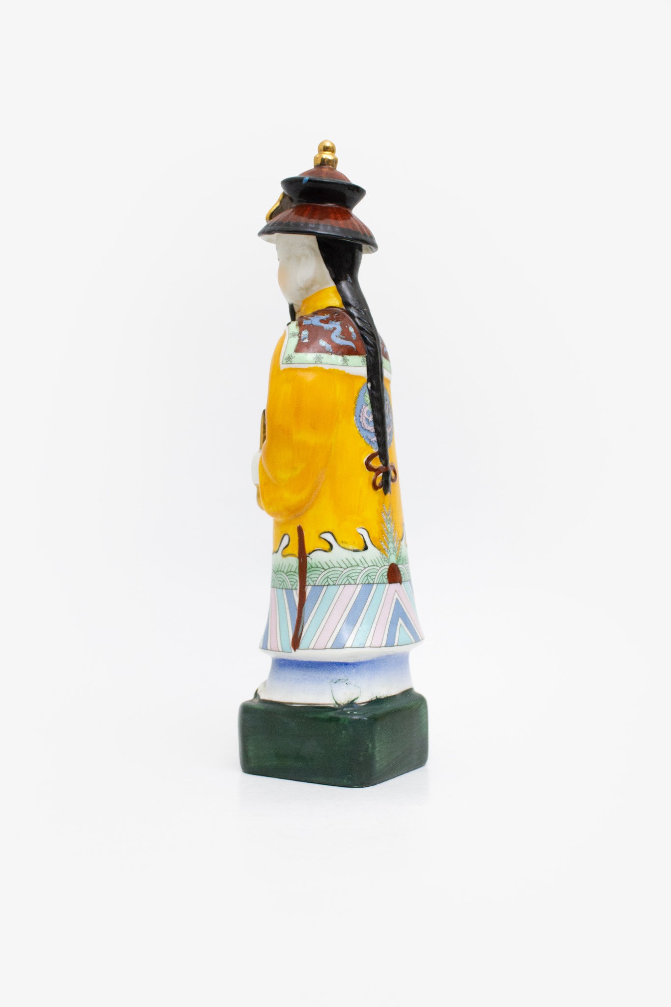 Mid-Century chinees porseleinen beeld Fujian Club keizer