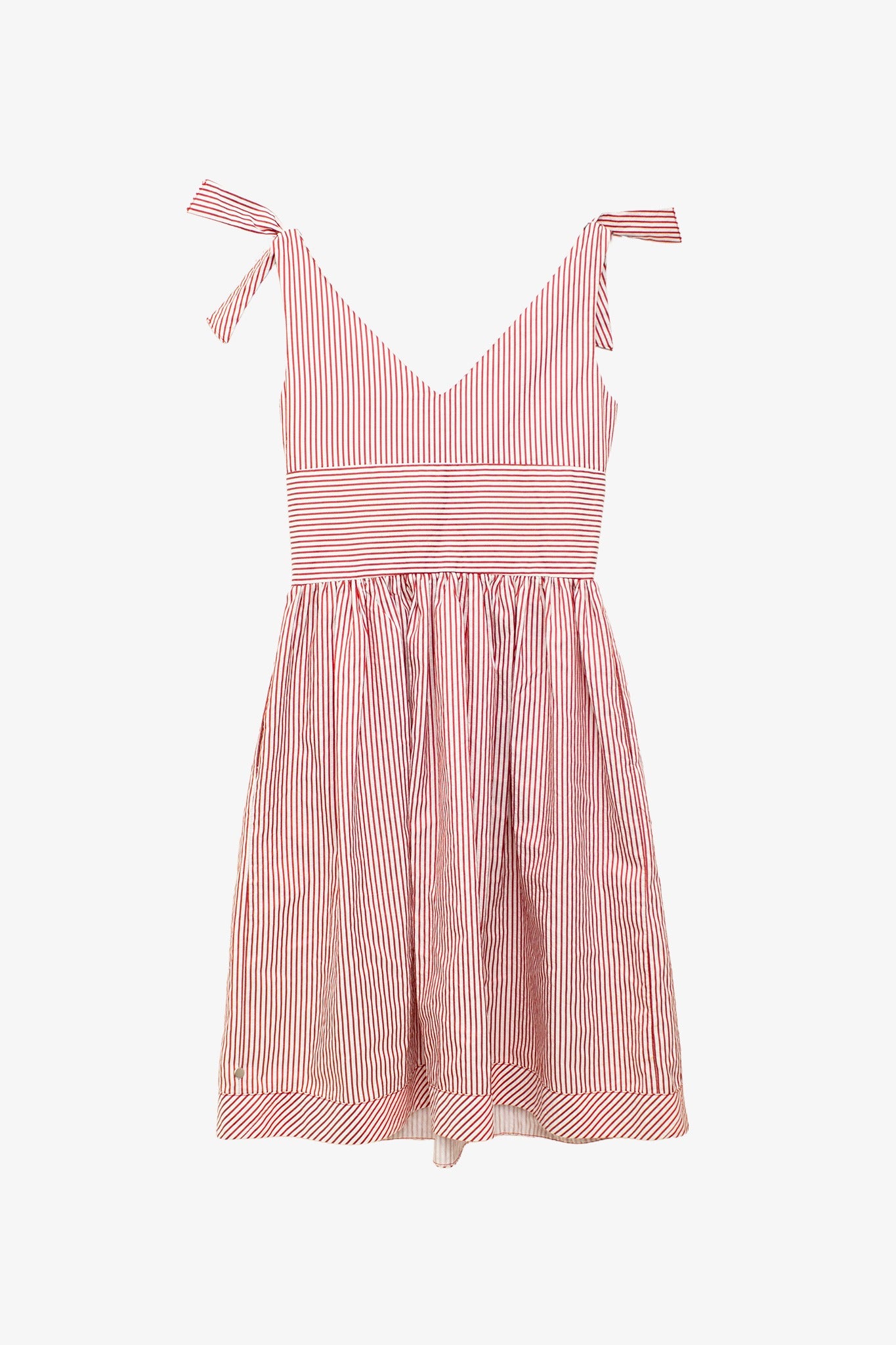 Rood wit gestreept Moschino Jeans jurkje 