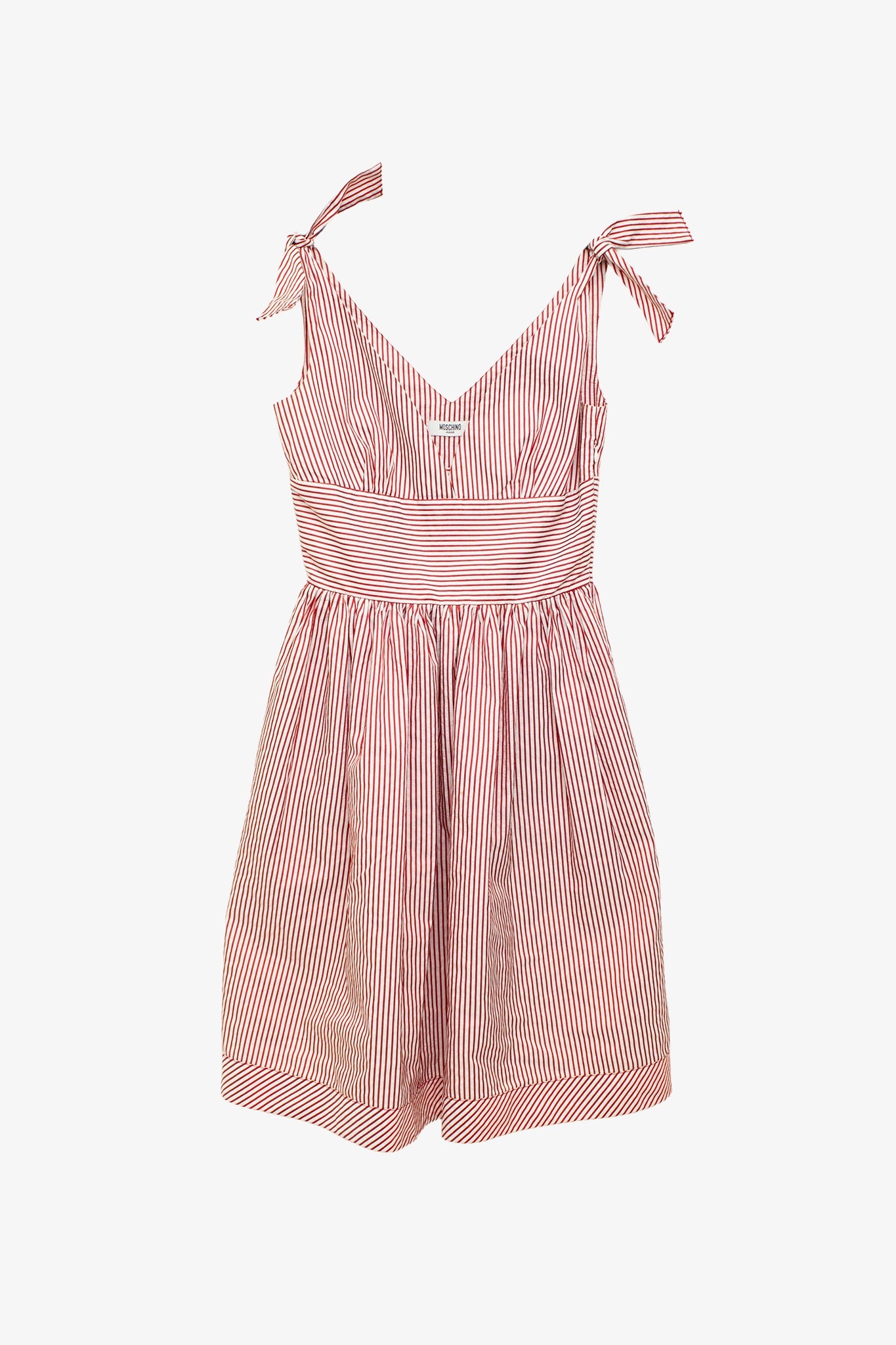 Rood wit gestreept Moschino Jeans jurkje 