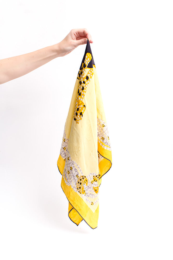 Must de Cartier vintage zijden shawl met luipaard