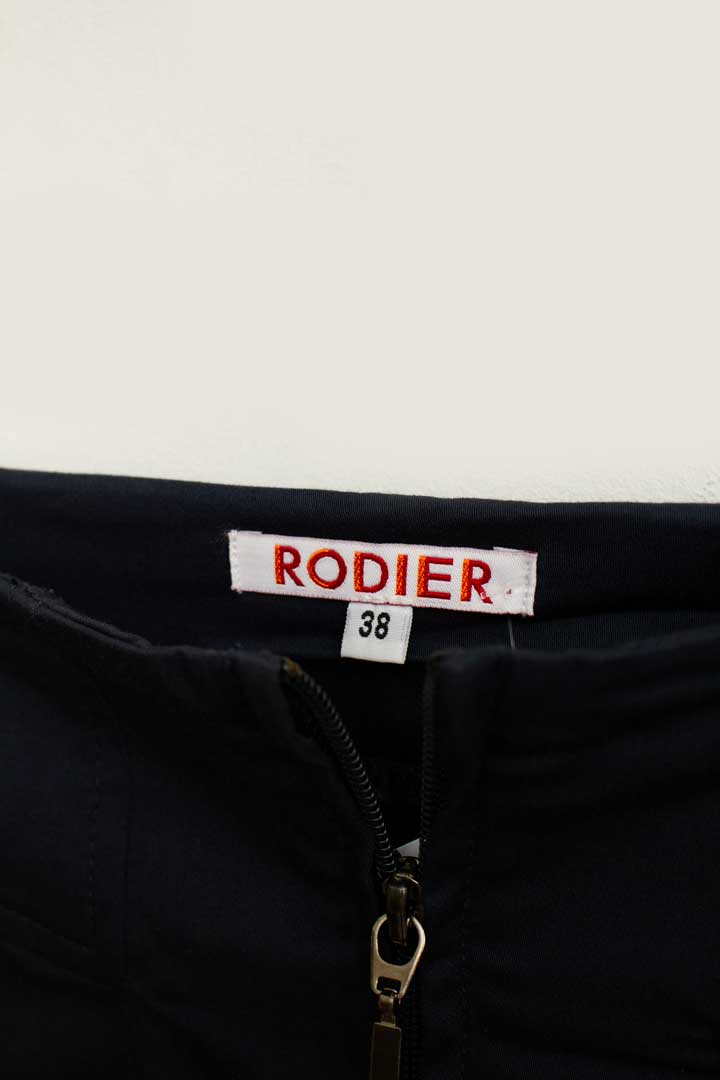 Navy-blauw-Rodier-kokerrok-met-rits