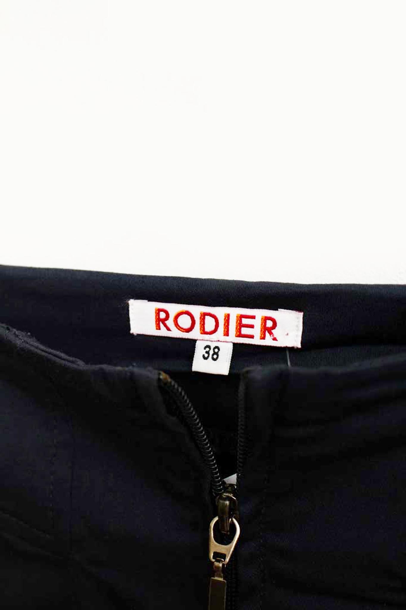 Navy blauw Rodier kokerrok met rits