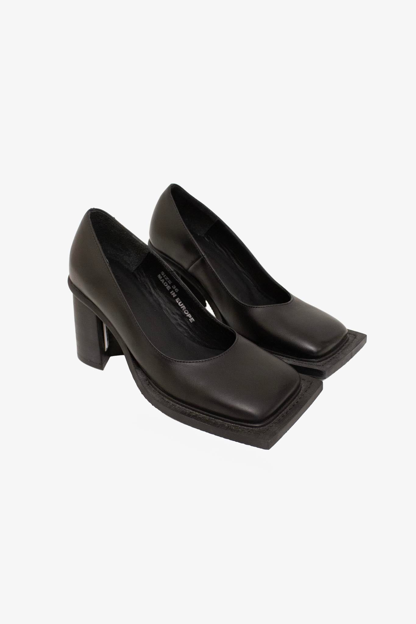 Zwarte leren Ninamounah Howl pumps maat 36