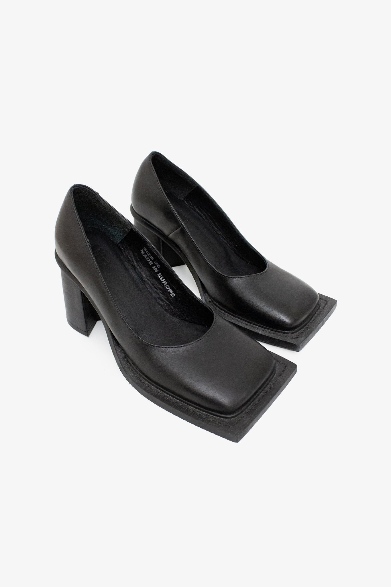 Zwarte leren Ninamounah Howl pumps maat 36