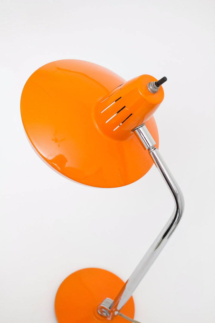 Oranje Fase Madrid bureaulamp jaren 70