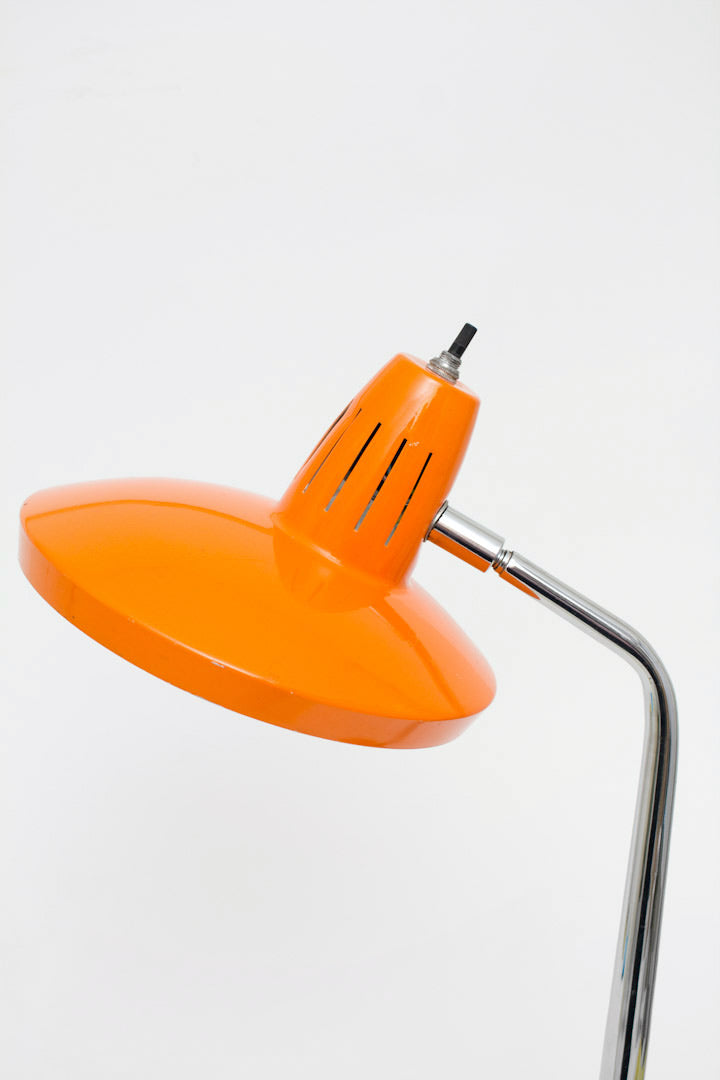 Oranje Fase Madrid bureaulamp jaren 70