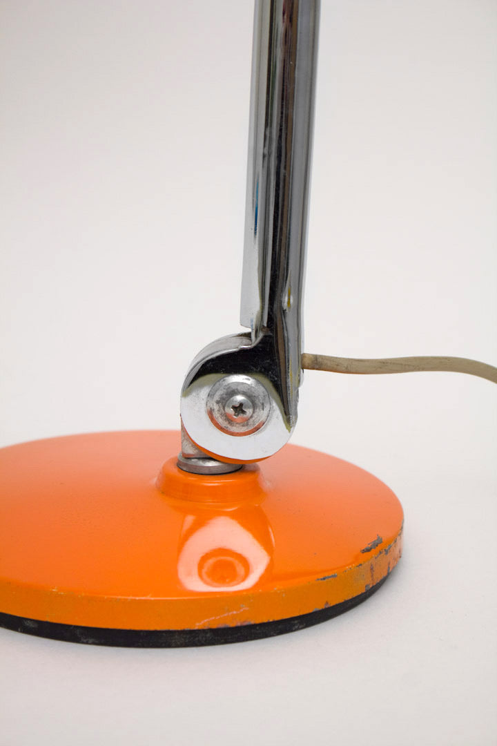 Oranje Fase Madrid bureaulamp jaren 70