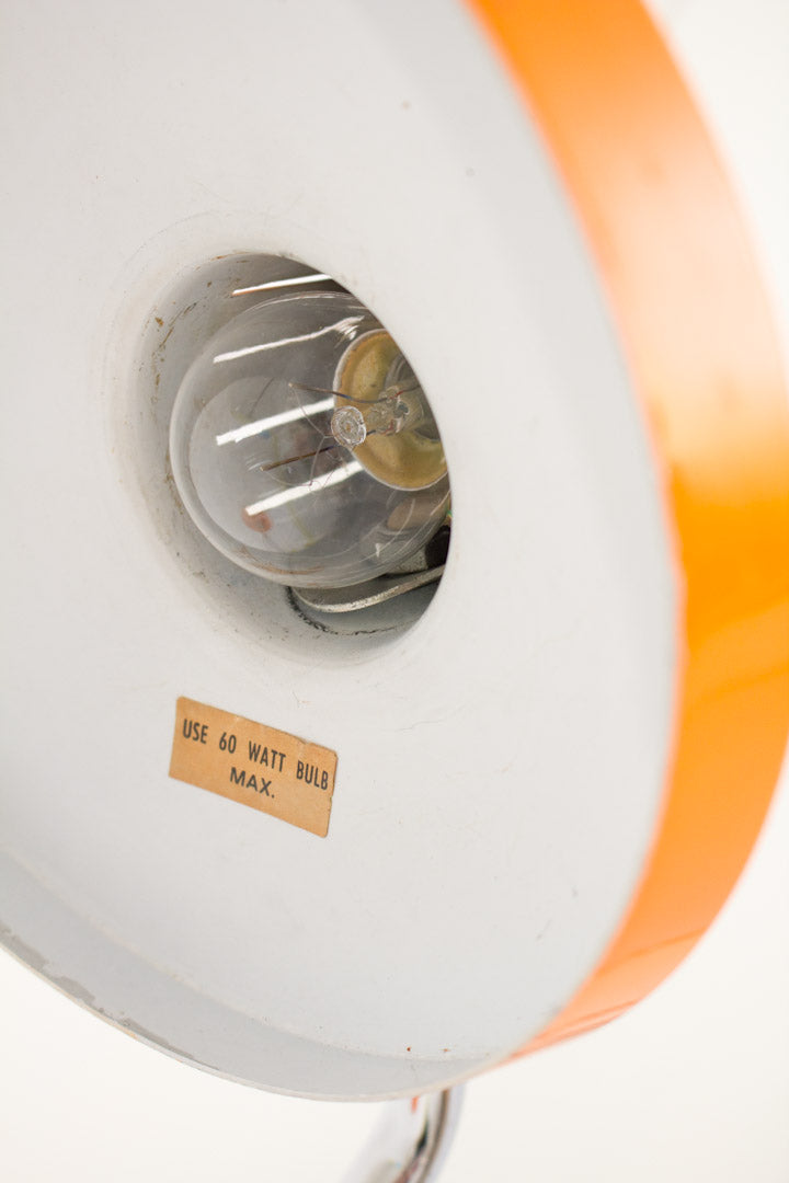 Oranje Fase Madrid bureaulamp jaren 70