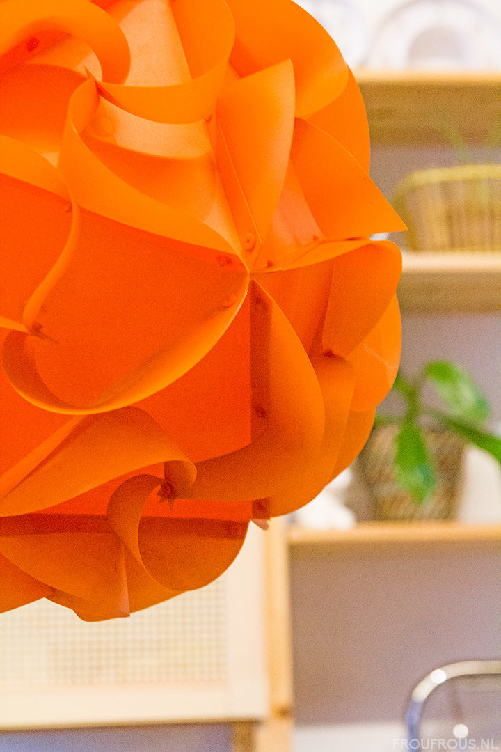 Oranje vintage Apollo lamp Woja