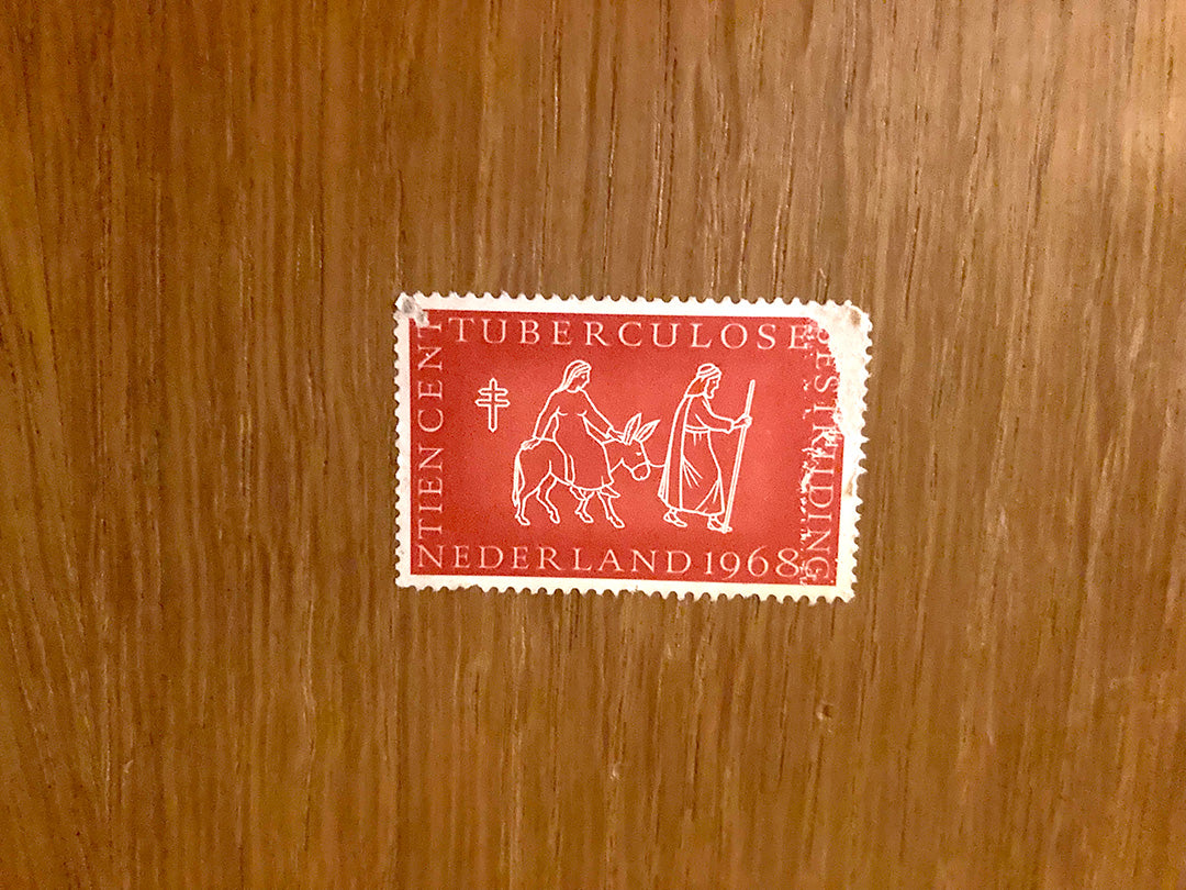 Paarse Joegoslavische vintage highboard Žarko Zrenjanin