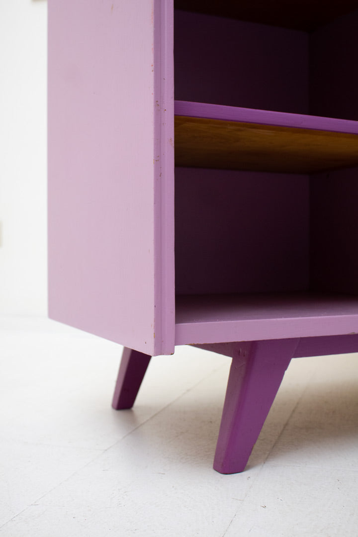 Paarse Joegoslavische vintage highboard Žarko Zrenjanin