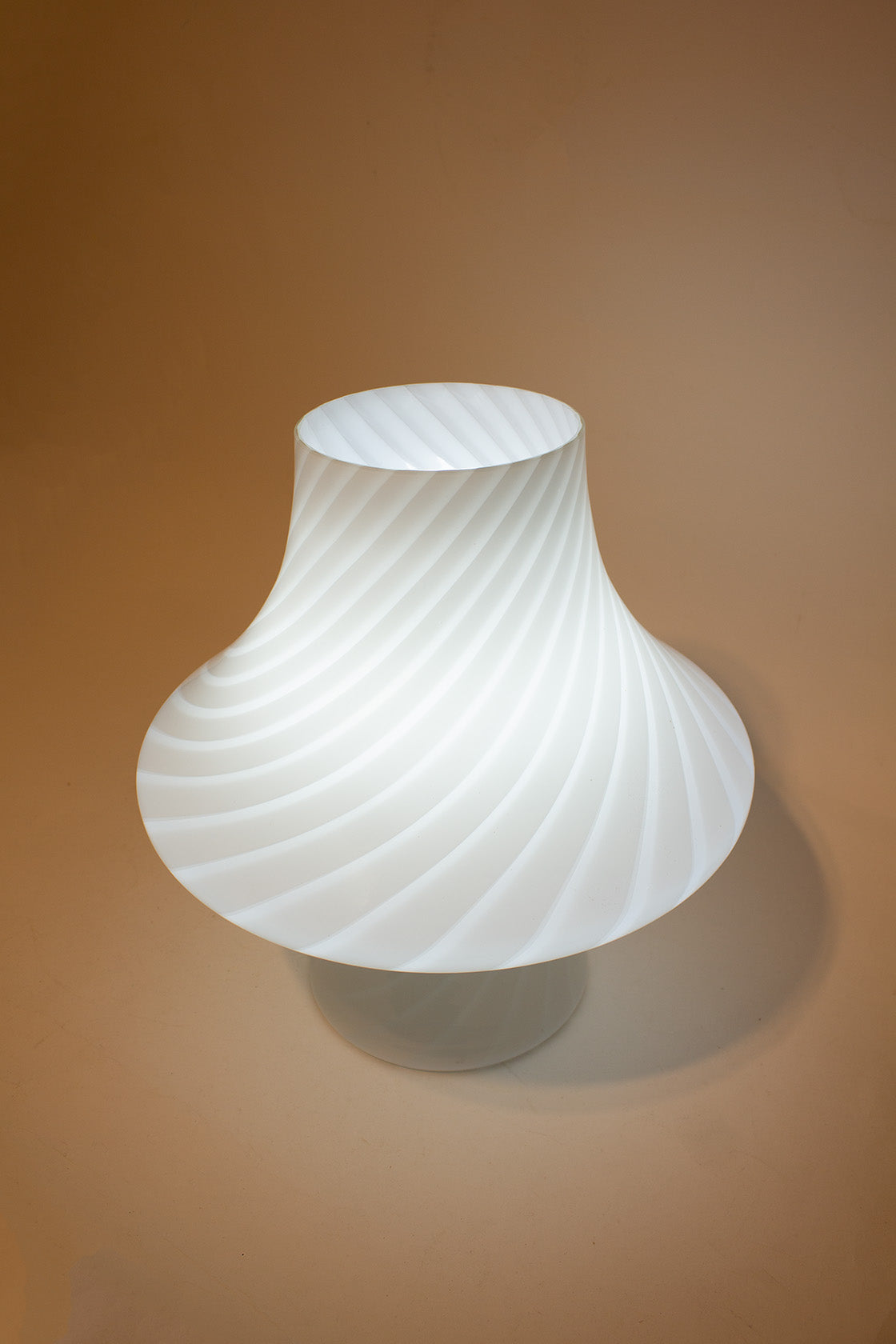 Paolo Venini witte mushroom Murano lamp Fungo