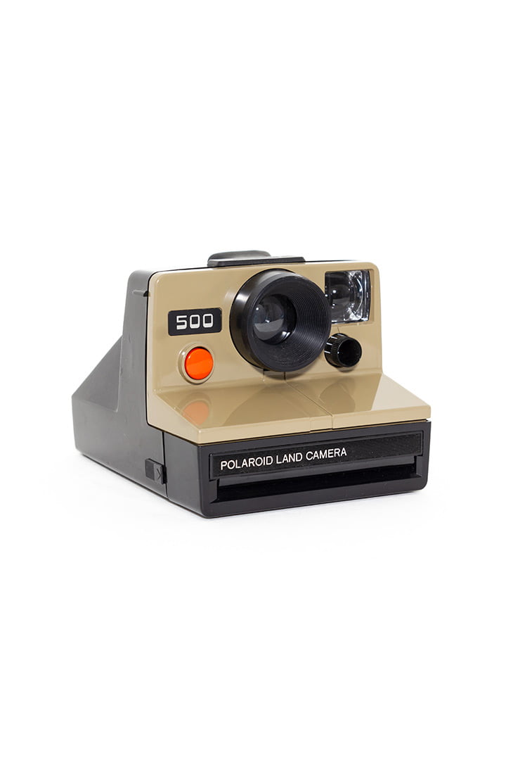 Polaroid 500 Land camera bruine body