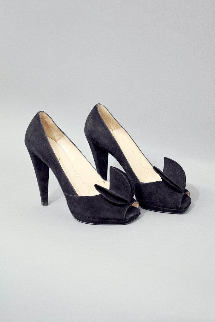 Zwarte Prada pumps