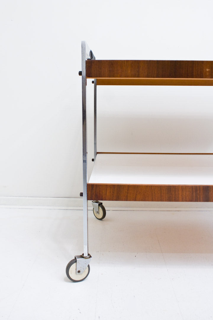 Rechthoekige vintage barcart in de stijl van Fabricius - Kastholm 