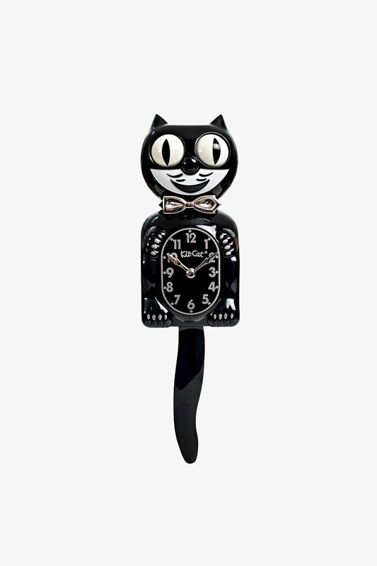 Retro Black Kitchen Edition Kit-Cat Klok