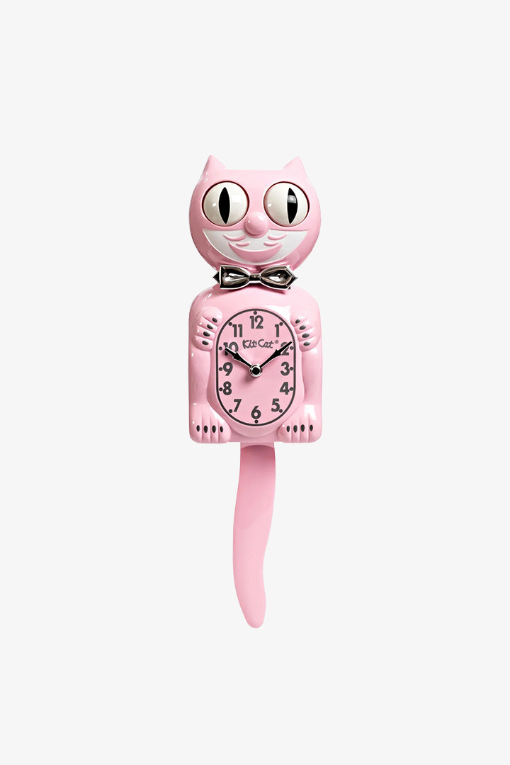 Retro Pink Kitchen Edition Kit-Cat Klok