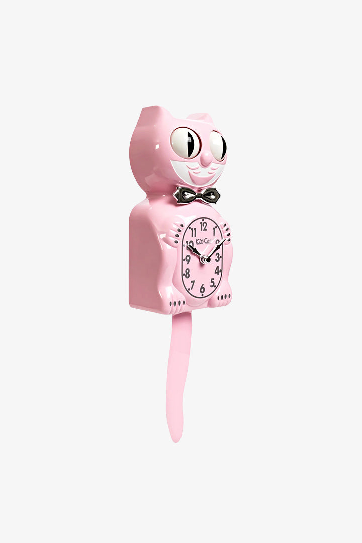 Retro Pink Kitchen Edition Kit-Cat Klok