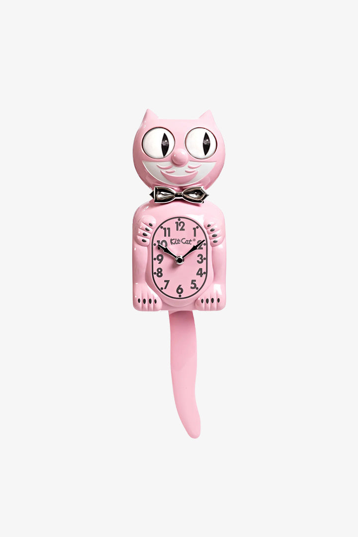Retro Pink Kitchen Edition Kit-Cat Klok