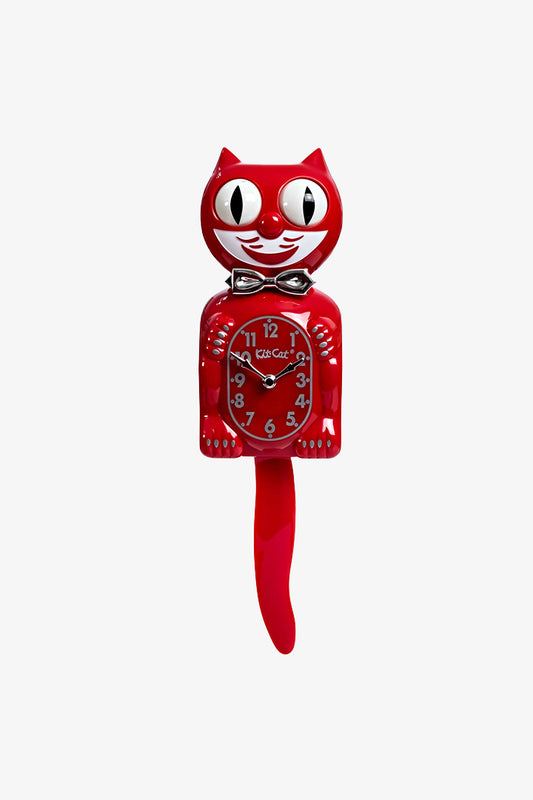 Retro Red Kitchen Edition Kit-Cat klok