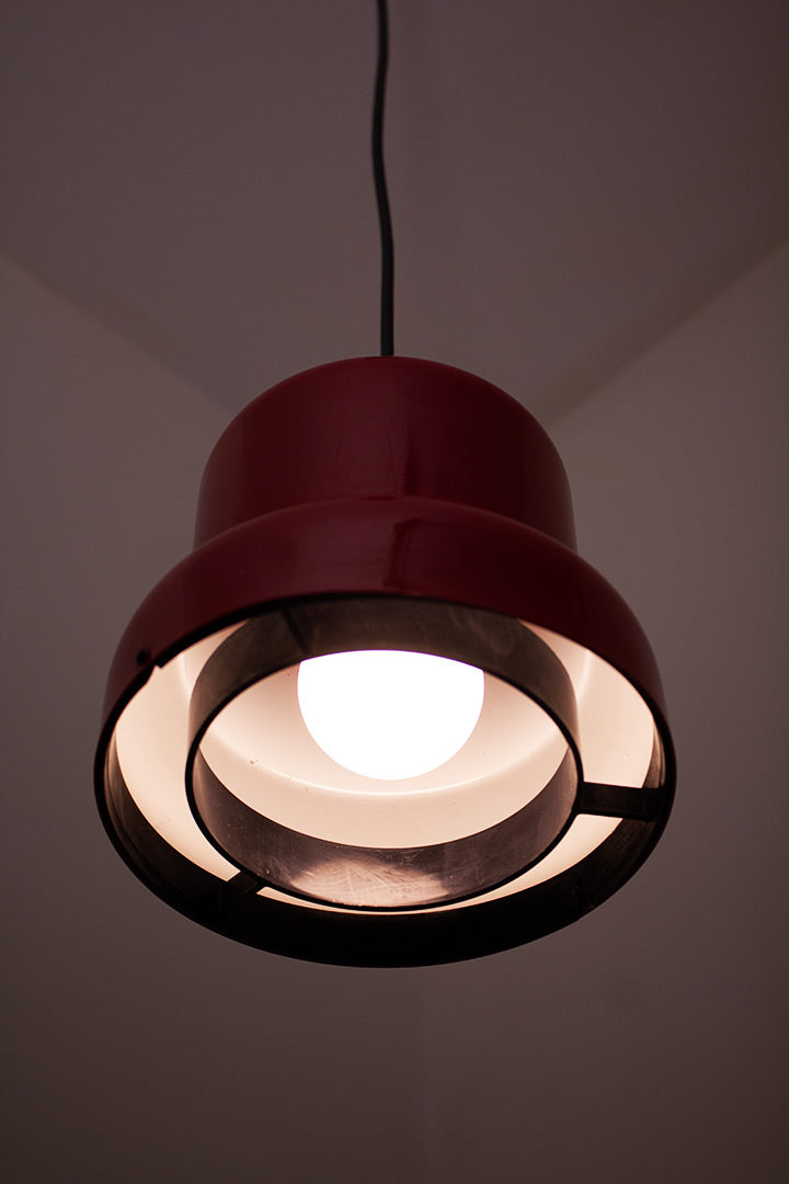 Rode 'Mini Poker' hanglamp – Jo Hammersborg voor Fog & Mørup