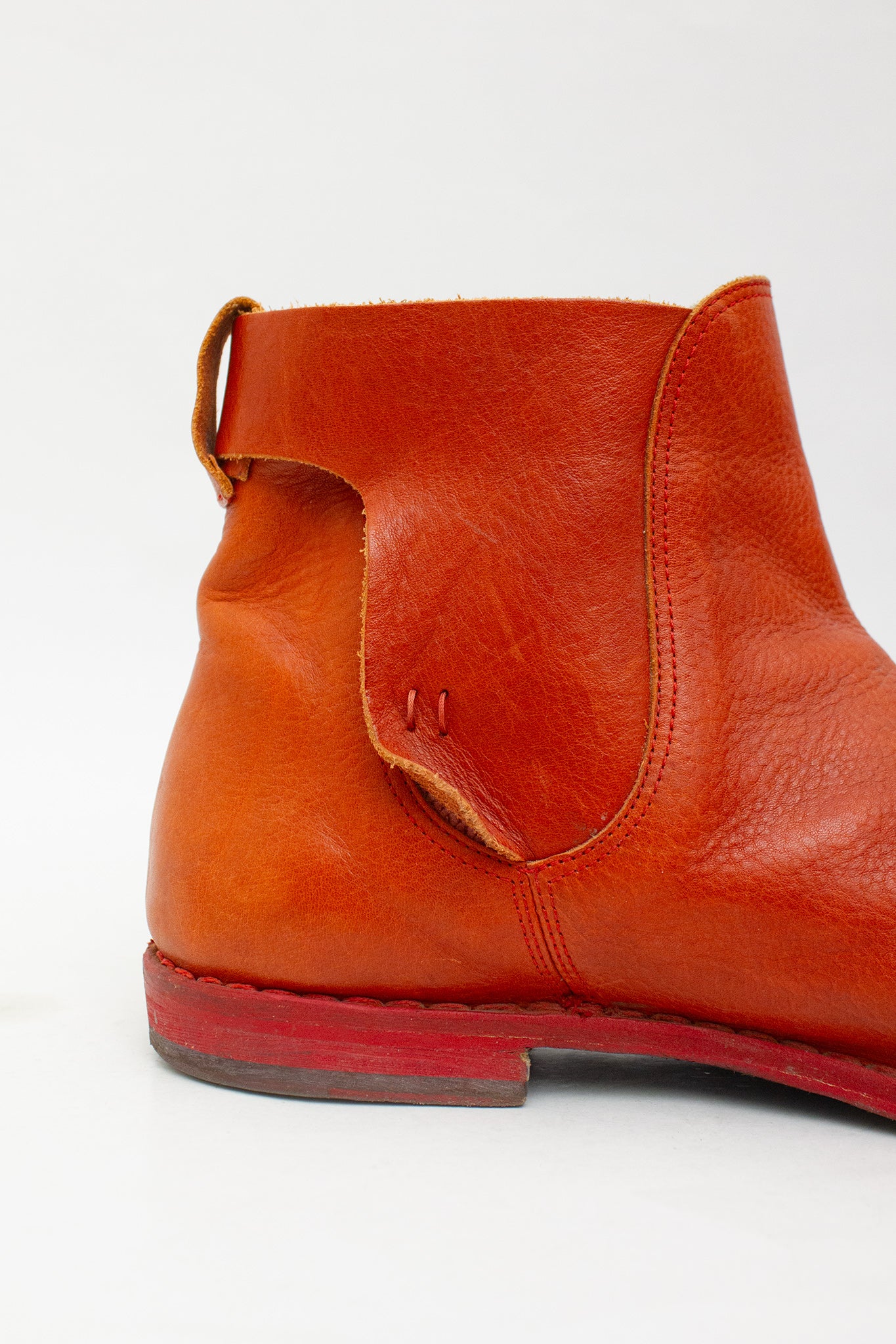 Rode leren Diesel Black Gold laarsjes