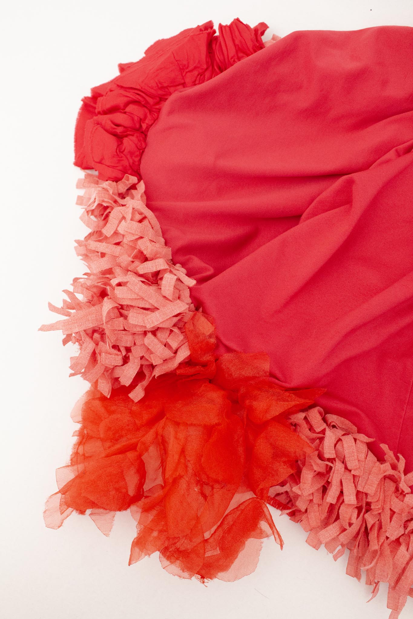 Comme des Garçons AD1999 asymmetrische rok met ruffles