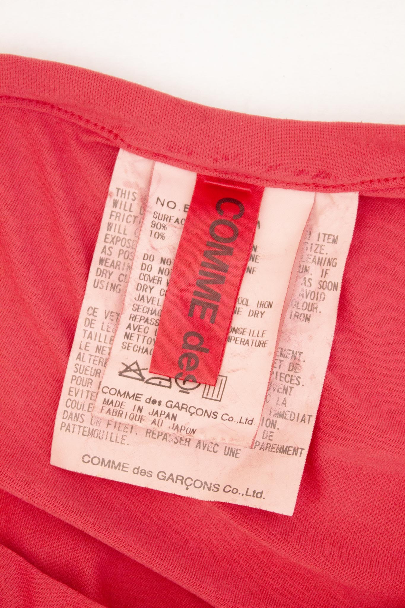 Comme des Garçons AD1999 asymmetrische rok met ruffles