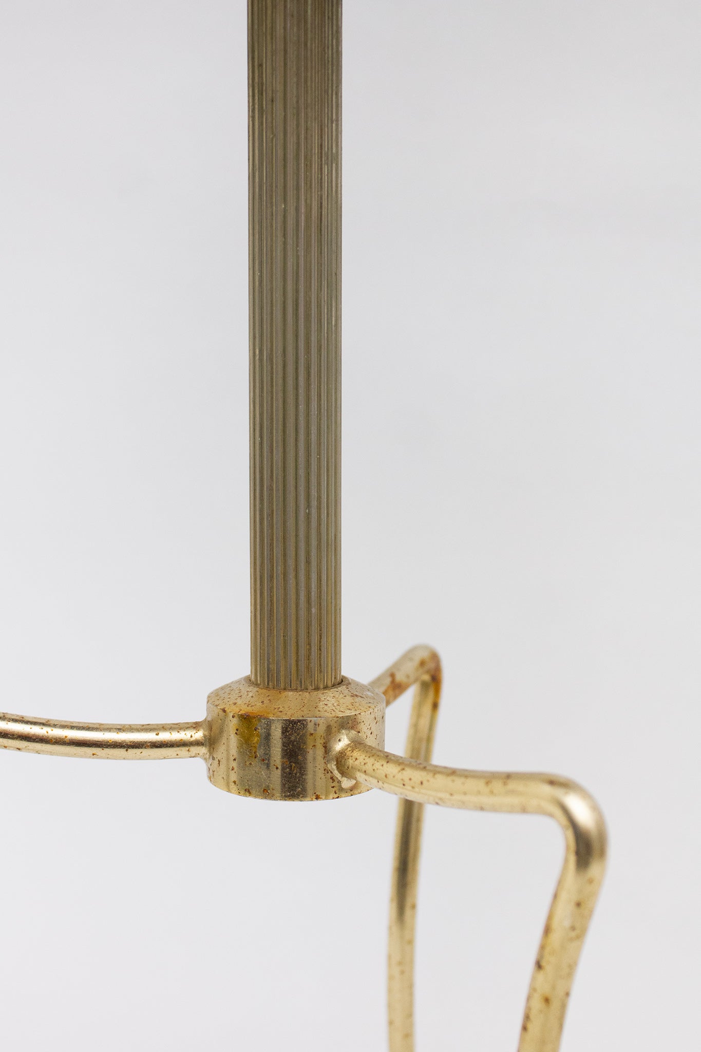 Vintage verguld rookstel bijzettafeltje met formica blad