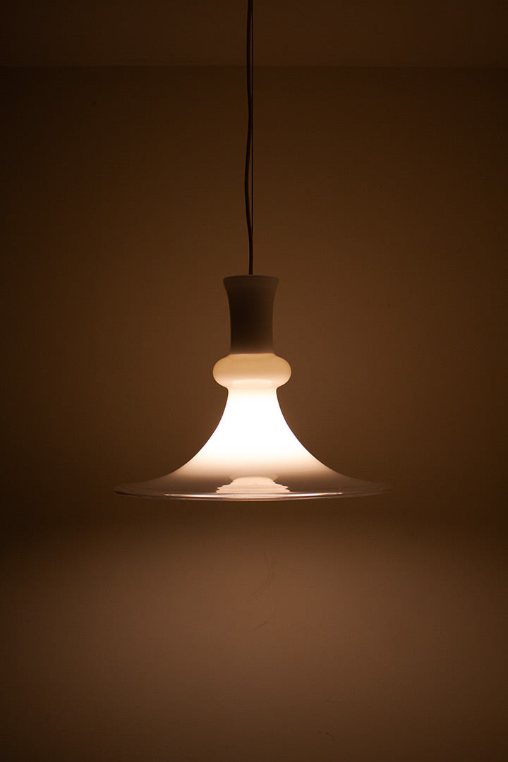 Holmegaard hanglamp – Michael Bang voor Royal Copenhagen 1980