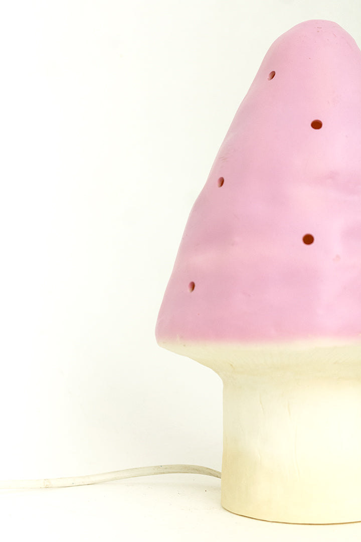 Roze Heico paddenstoel lamp vintage