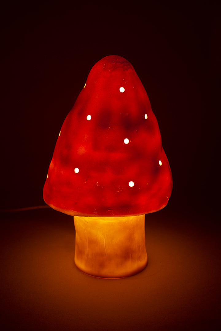 Roze Heico paddenstoel lamp vintage