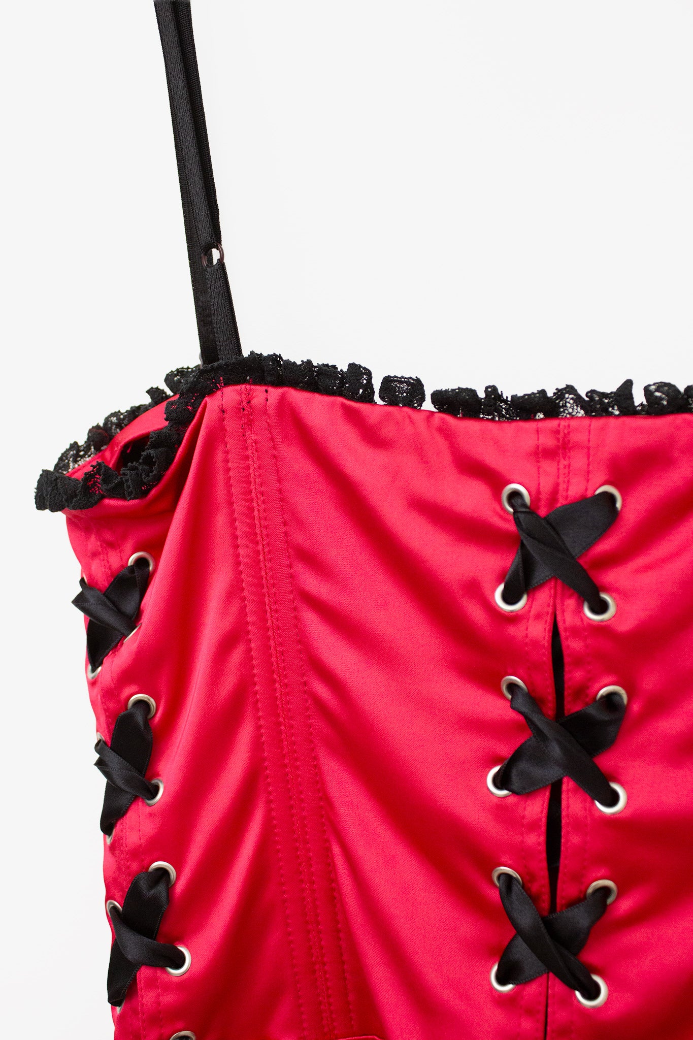 Roze satijnen Valentino R.E.D. corset 