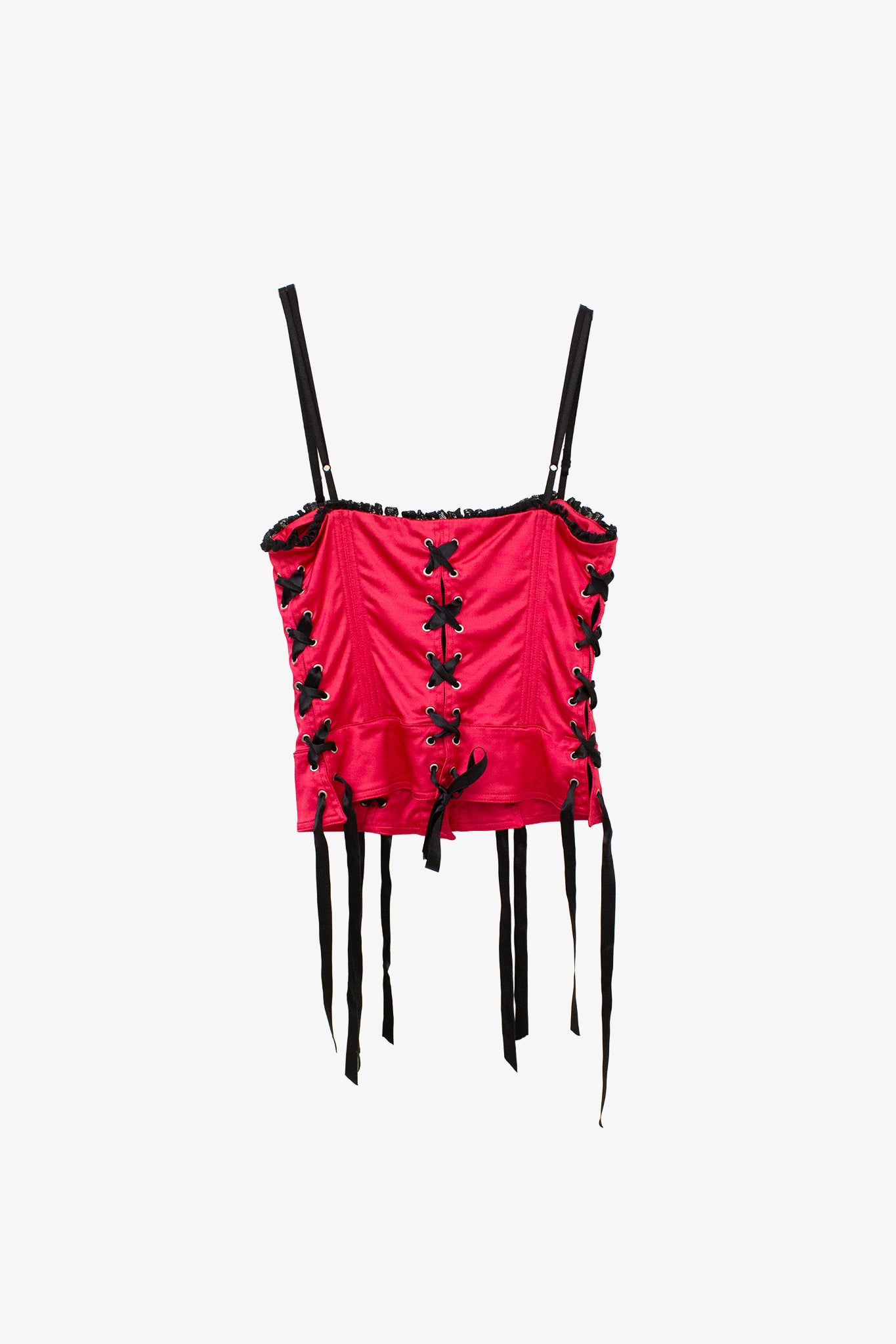 Roze satijnen Valentino R.E.D. corset 