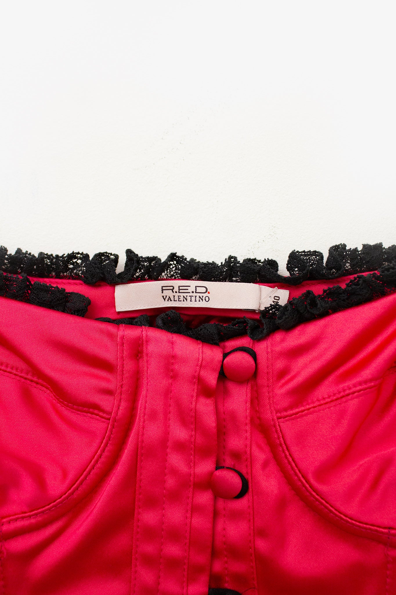 Roze satijnen Valentino R.E.D. corset 
