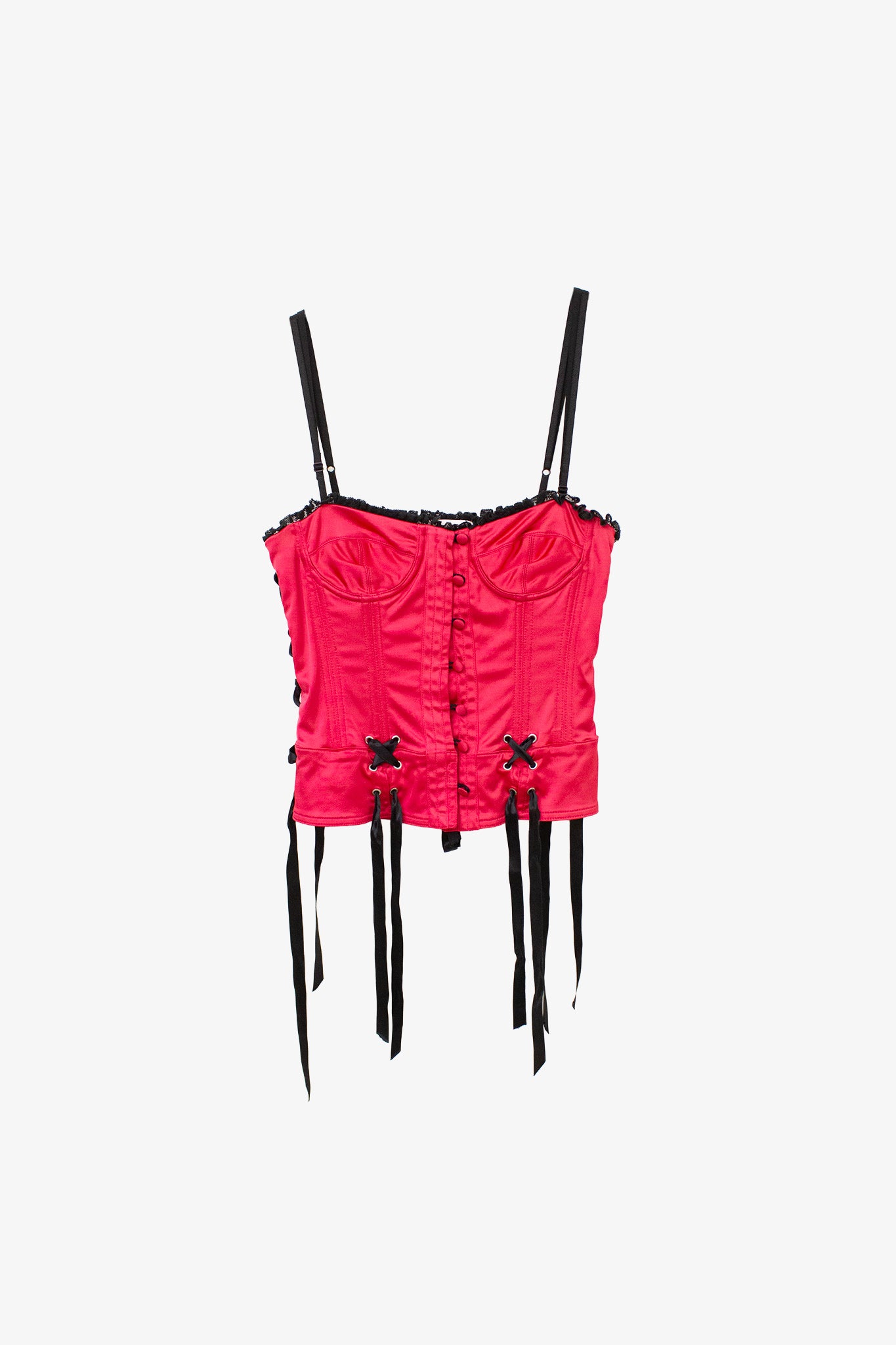 Roze satijnen Valentino R.E.D. corset 