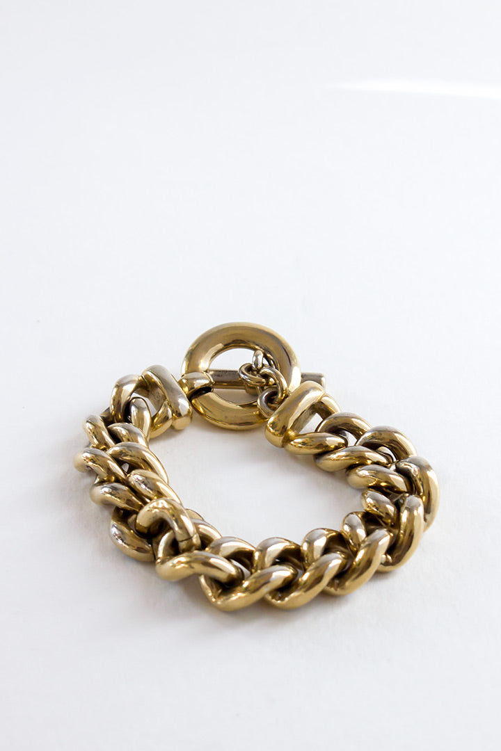 Schakelarmband goud