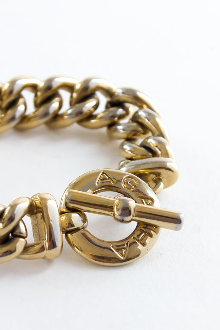 Schakelarmband goud