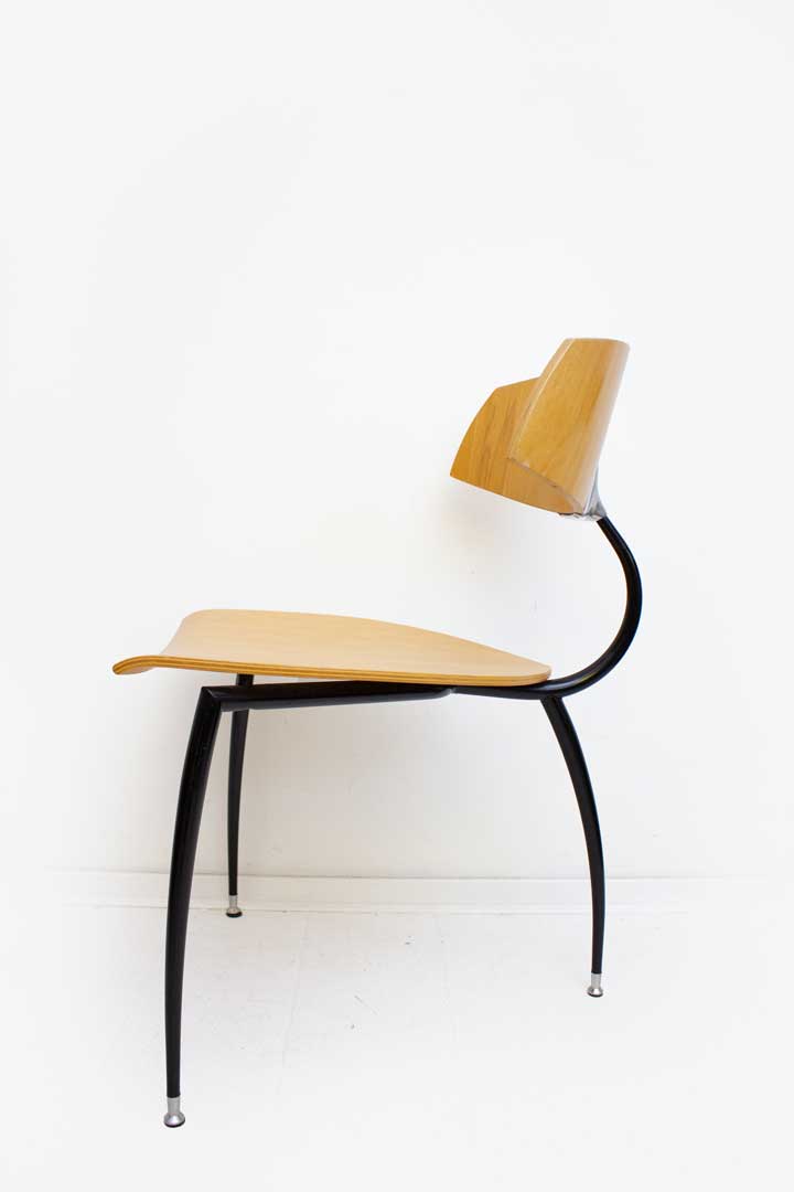 Set van 5 Tripod Chair - Lande stoelen 80's design