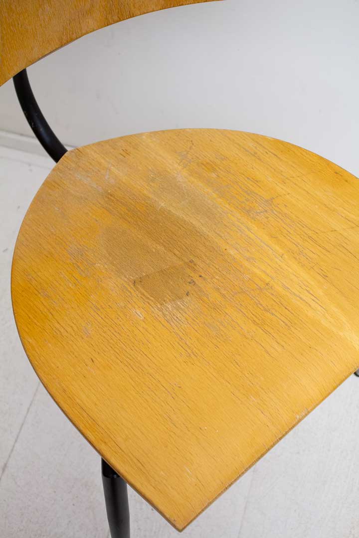 Set van 5 Tripod Chair - Lande stoelen 80's design