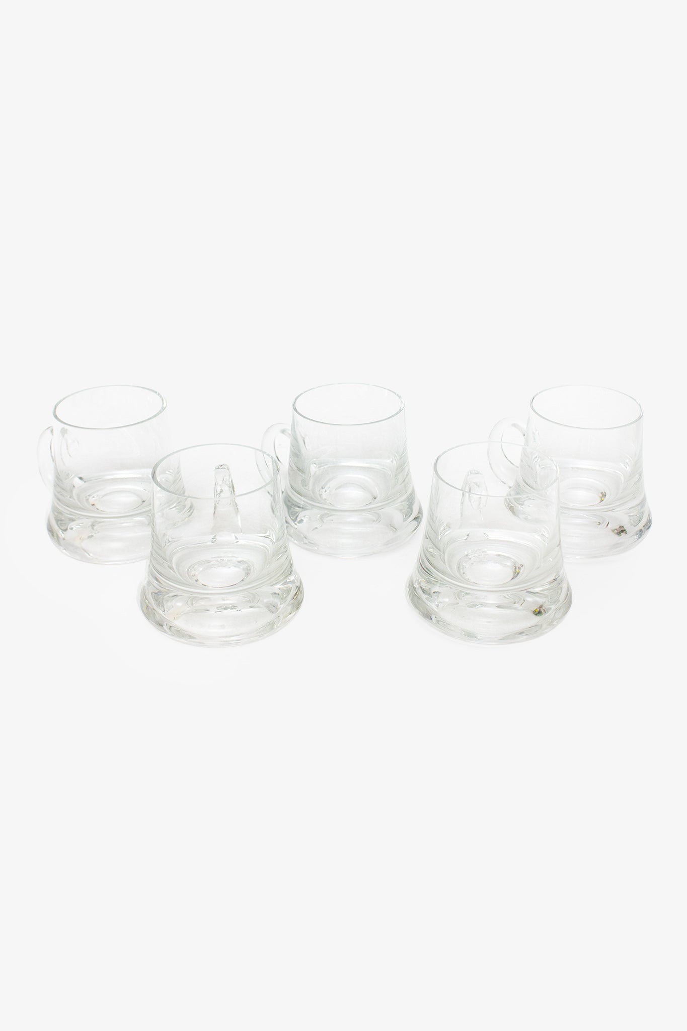 Set van 5 bulky zware kwaliteit theeglazen