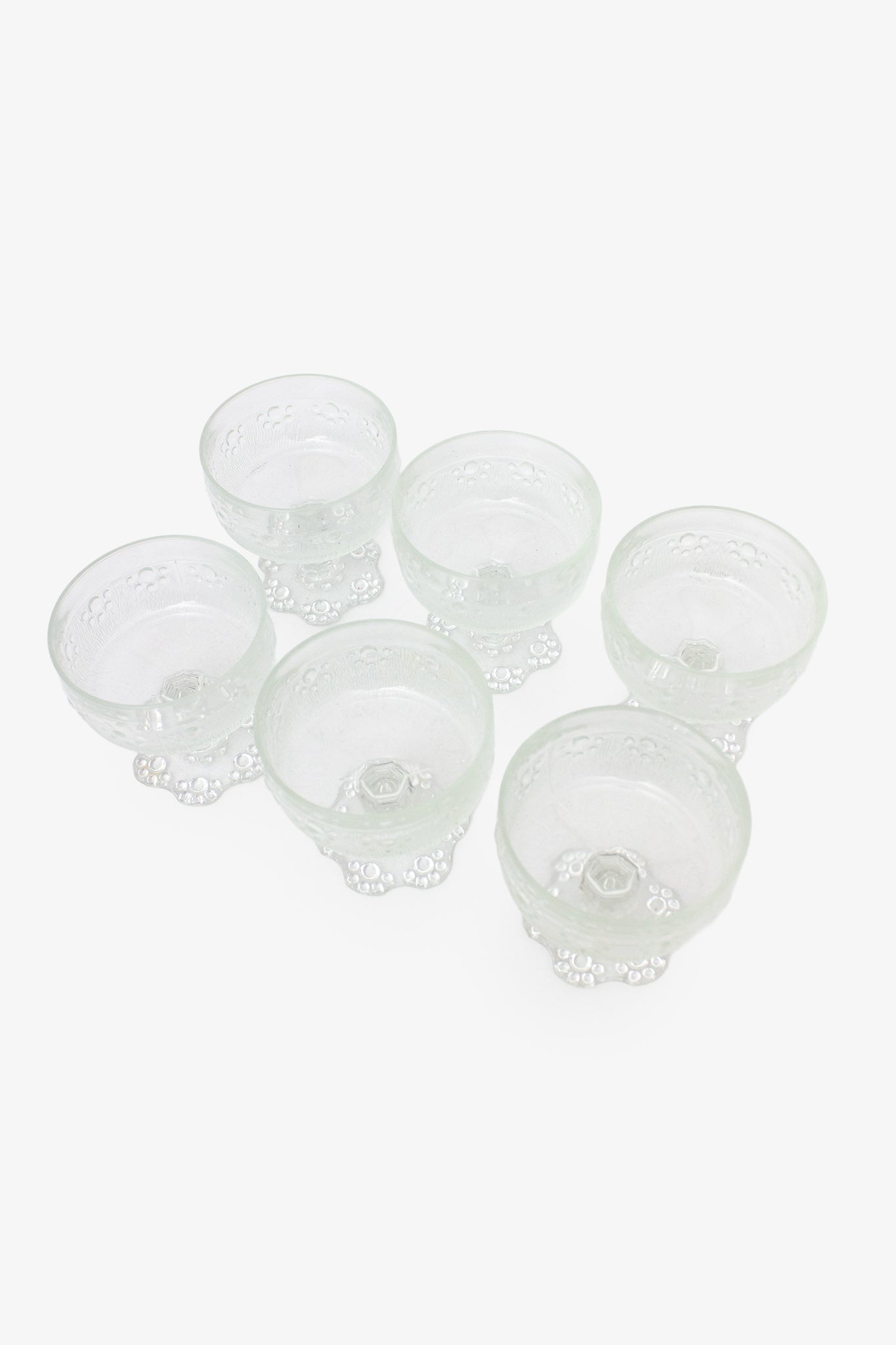 Set van 6 70’s dessertschaaltjes Masserini Barocco