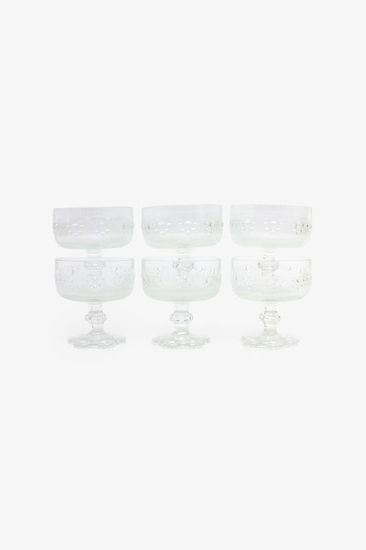 Set van 6 70’s dessertschaaltjes Masserini Barocco
