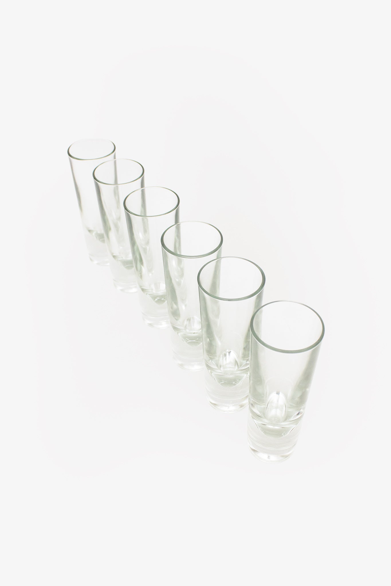 Set van 6 kristallen 80’s Carlo Moretti longdrink bullet glazen