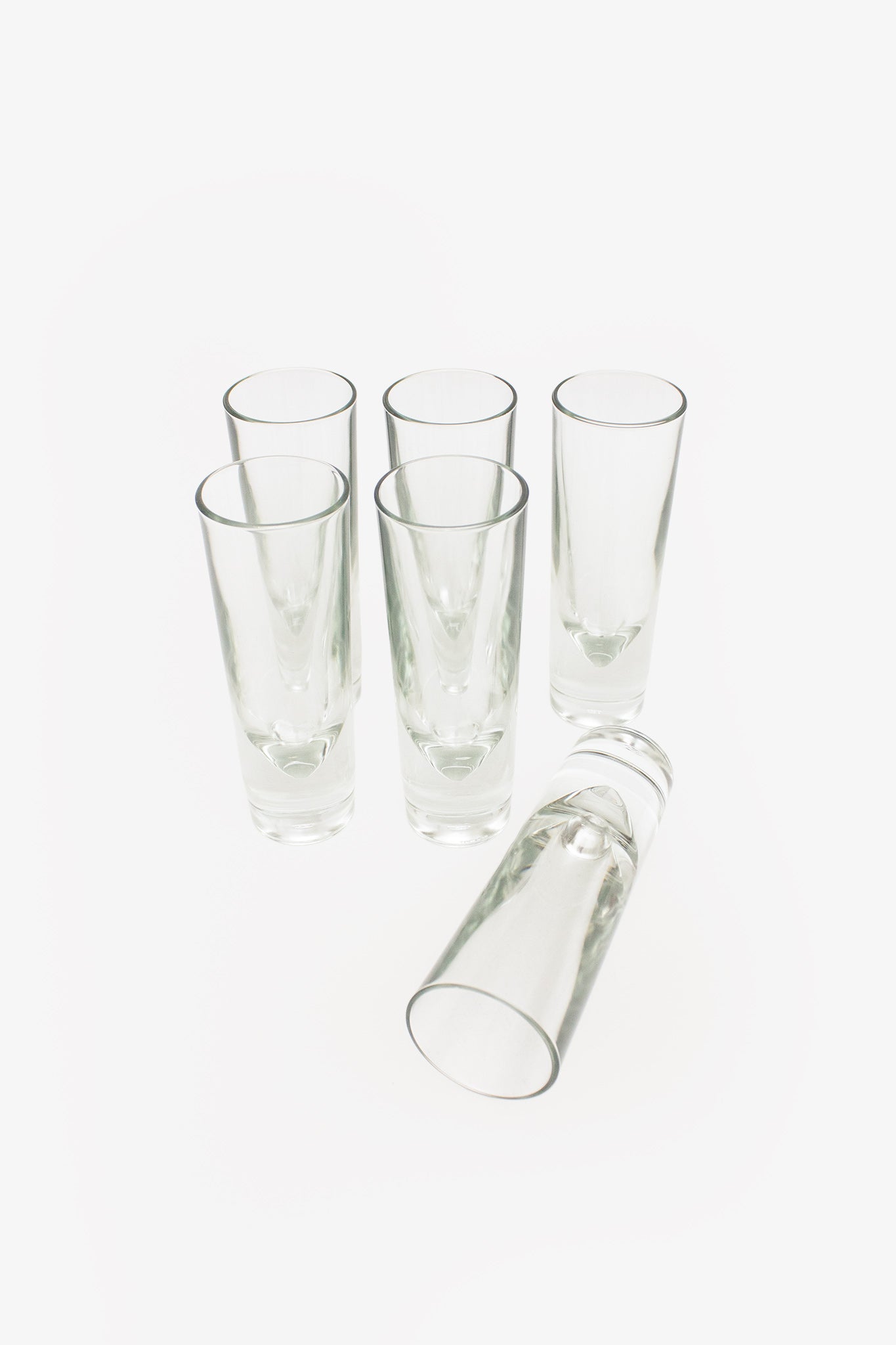 Set van 6 kristallen 80’s Carlo Moretti longdrink bullet glazen