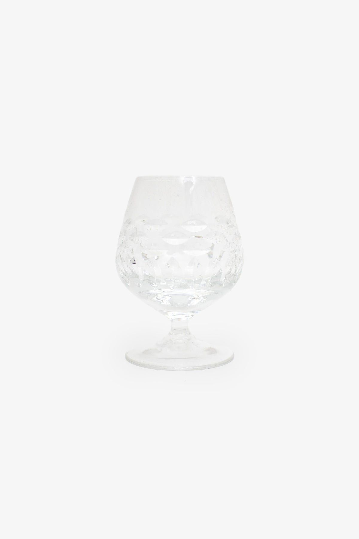Set van 6 vintage kristallen gefacetteerde likeur glazen