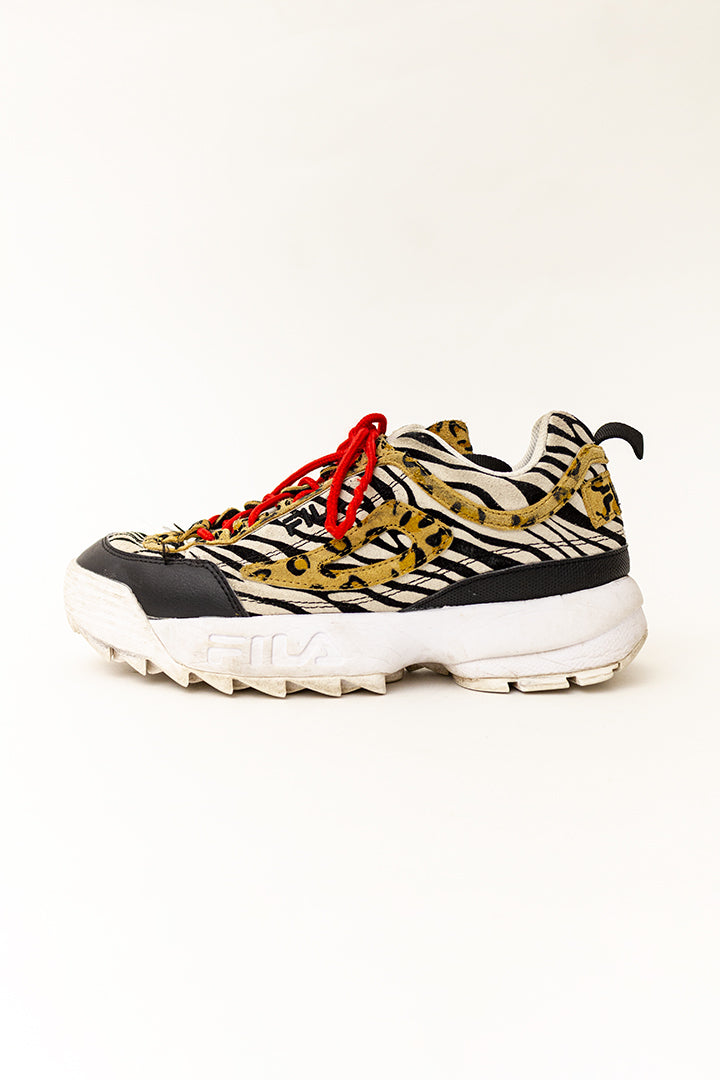 Sneakers Fila Disruptor animal print maat 40