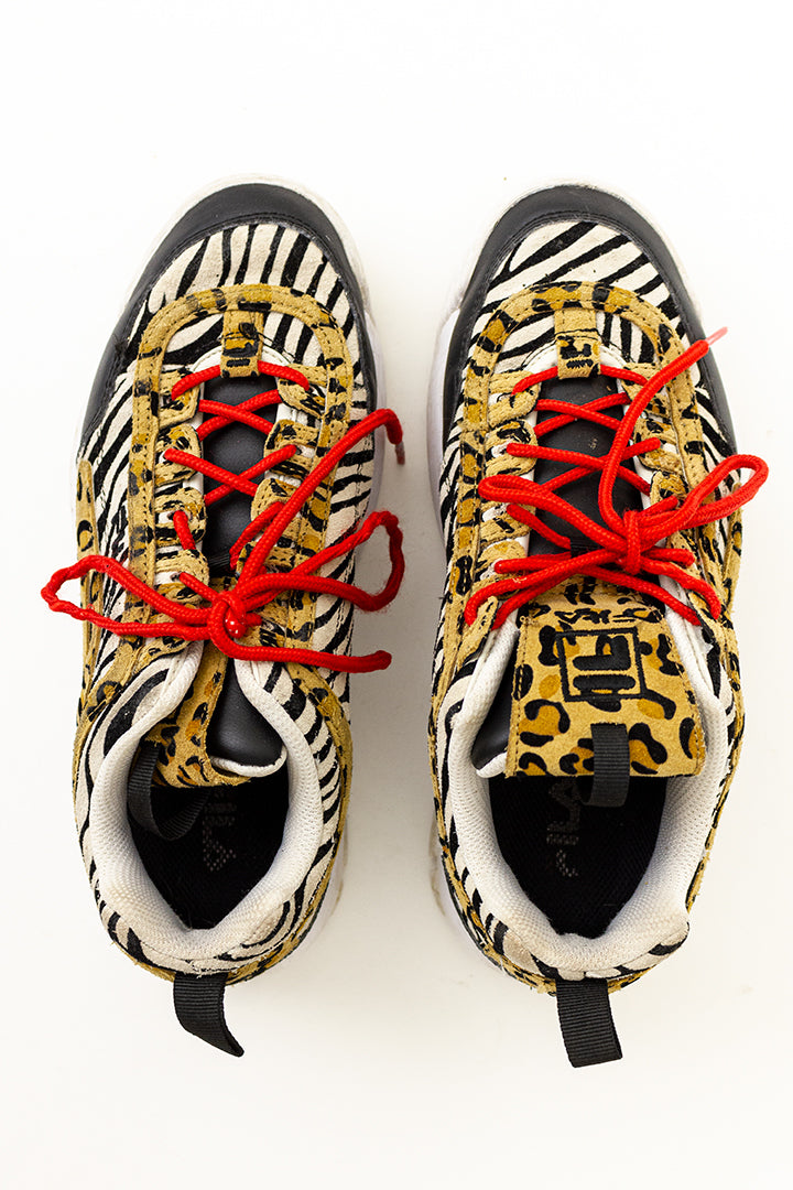 Sneakers Fila Disruptor animal print maat 40