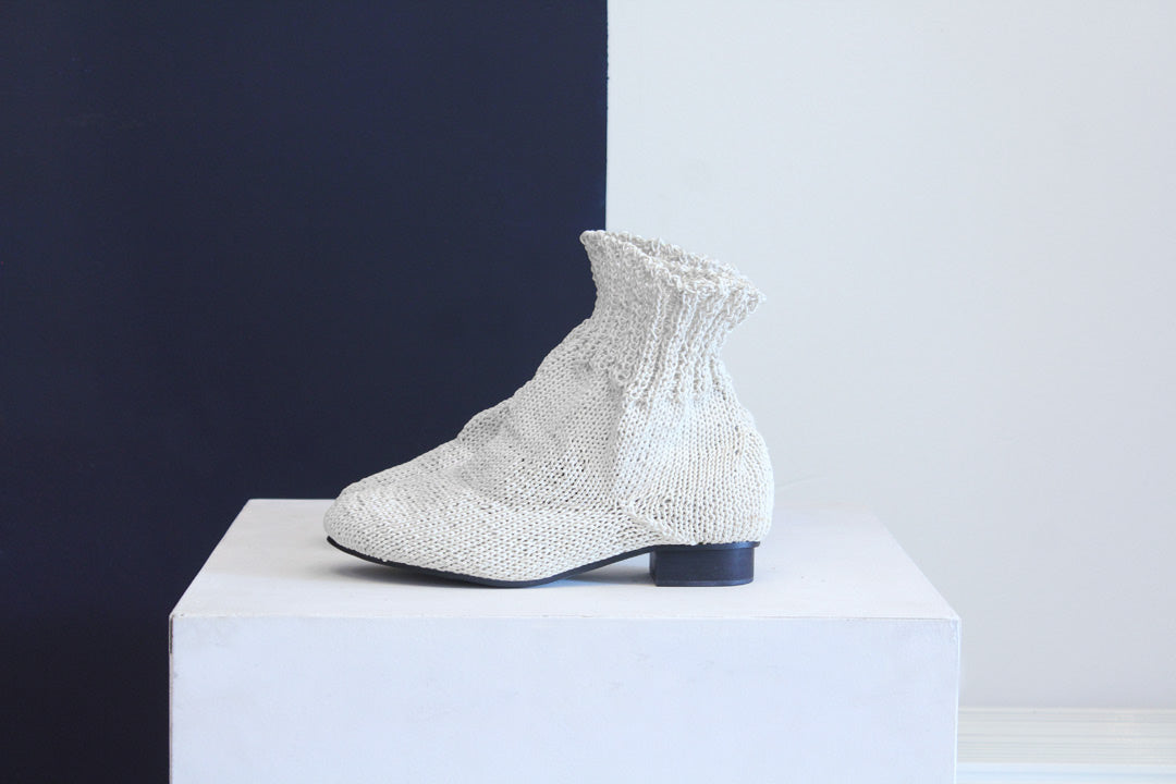 Sock boots Bless Berlin for Eram met ontwerpteam van Margiela