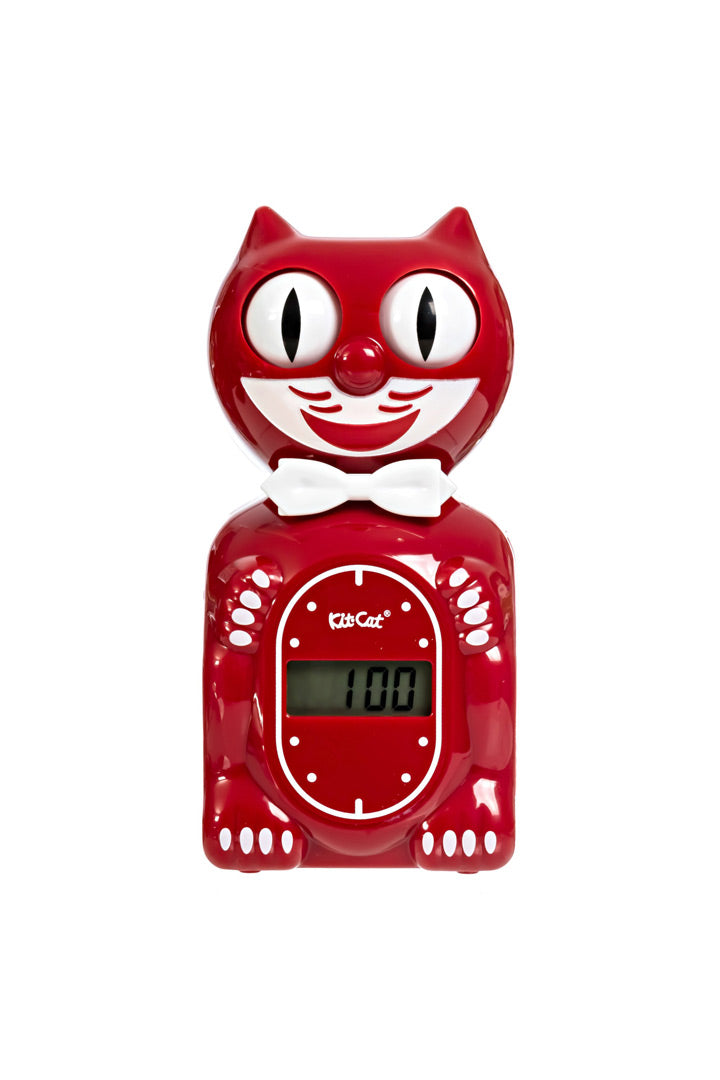 Solar Kit-Cat digitale alarmklok Space Cherry
